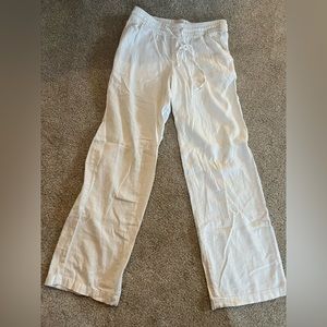 White flowy cover up pants or everyday pants